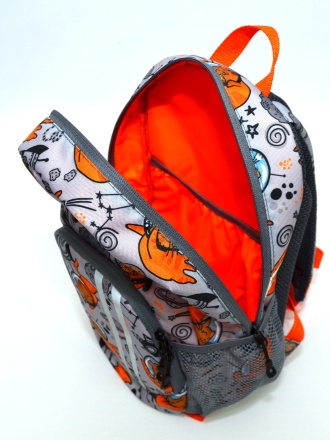 Рюкзак дошкольный Union Junior Коты в космосе orange
