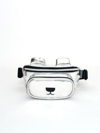 Сумка на пояс детская Union Серебро Мишка